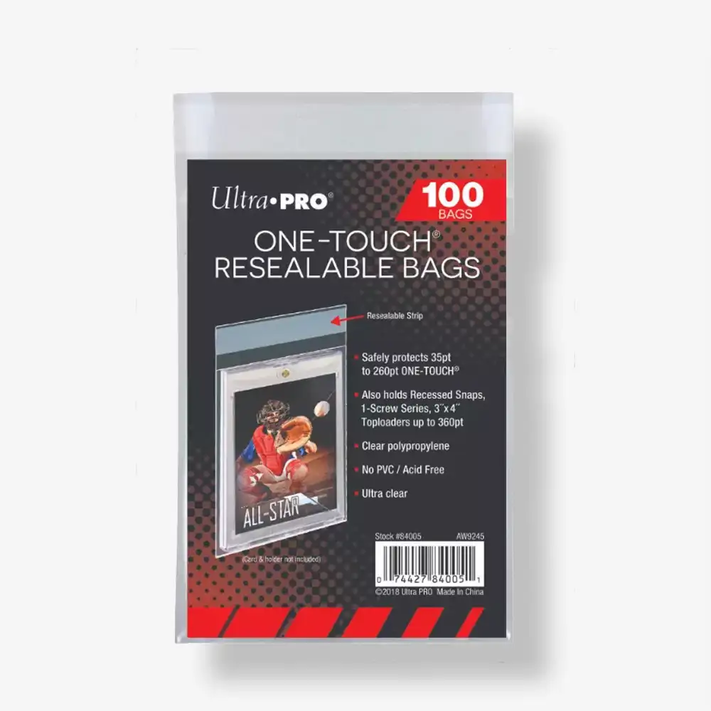 Ultra Pro One-Touch Resealable Bags Sleeves For Card Holders