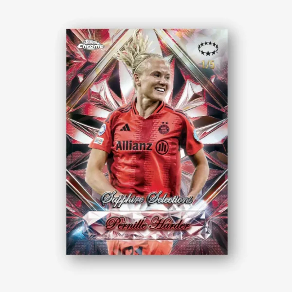 2024-25 Topps Chrome Sapphire UEFA Women's Champions League - Hobby Box - Image 4