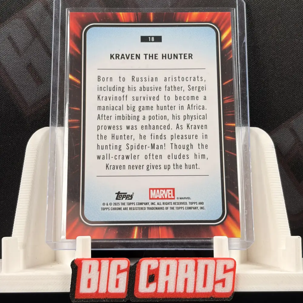 Kraven The Hunter - Topps Chrome Marvel Sapphire - Image 2